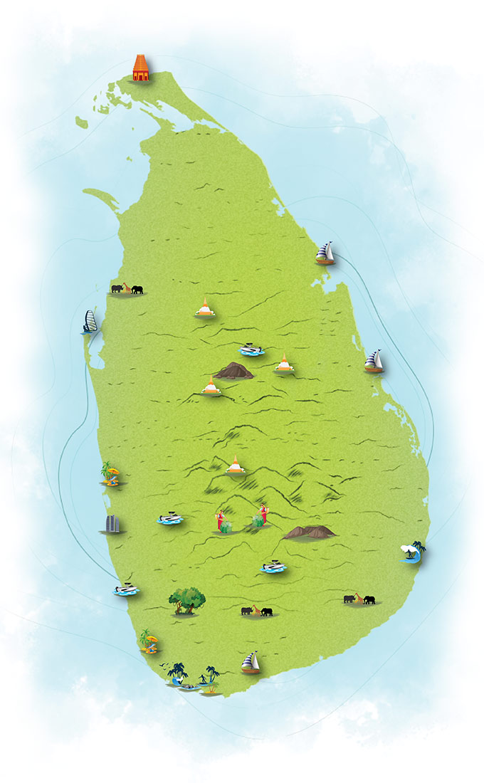 Sri Lanka Location Map